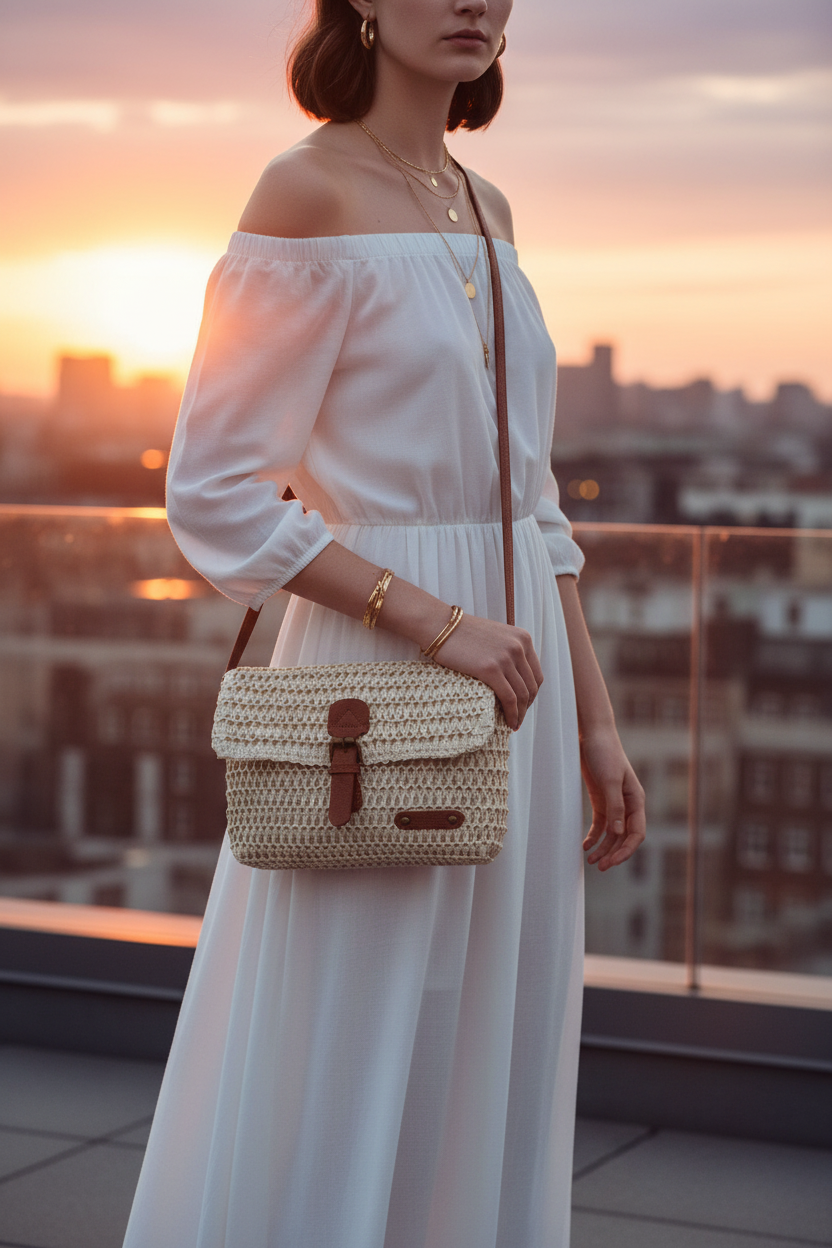 Sac beige rooftop
