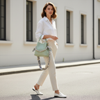 Sac bucket vert menthe - lifestyle carré