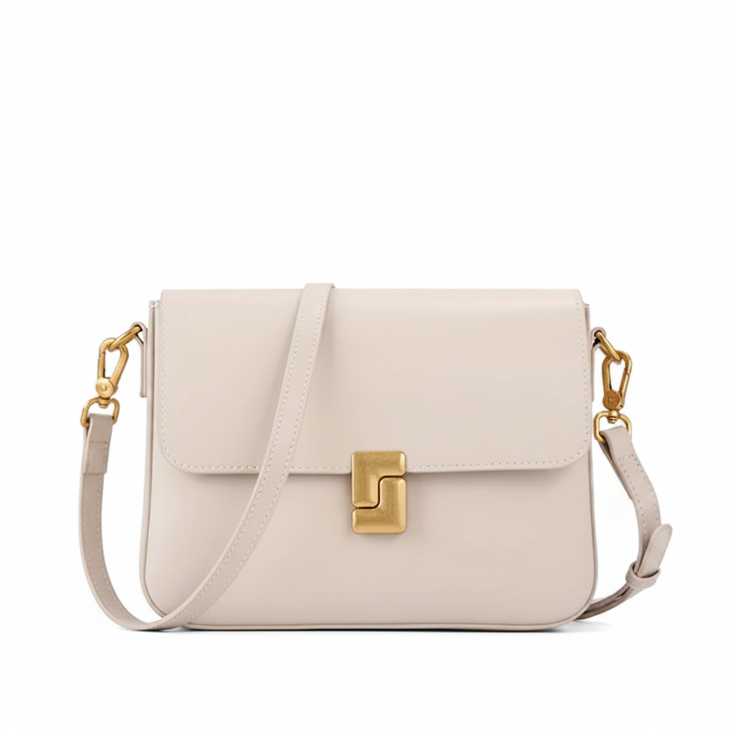 Sac crème fond blanc