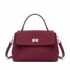 Sac daim bordeaux