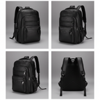 Sac à dos noir sur fond blanc