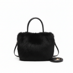 Sac fourrure noir