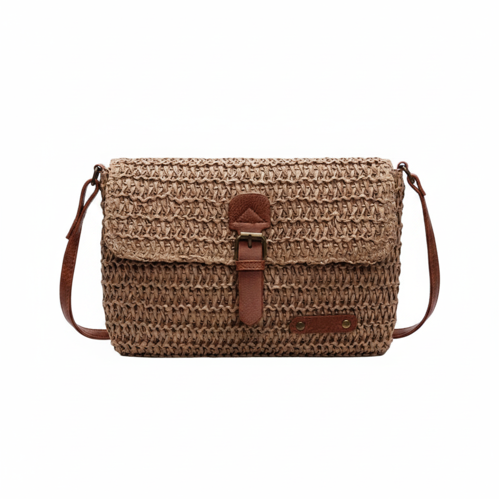Sac kaki fond blanc