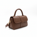 Sac marron - détail rabat