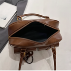 Sac marron - intérieur ouvert