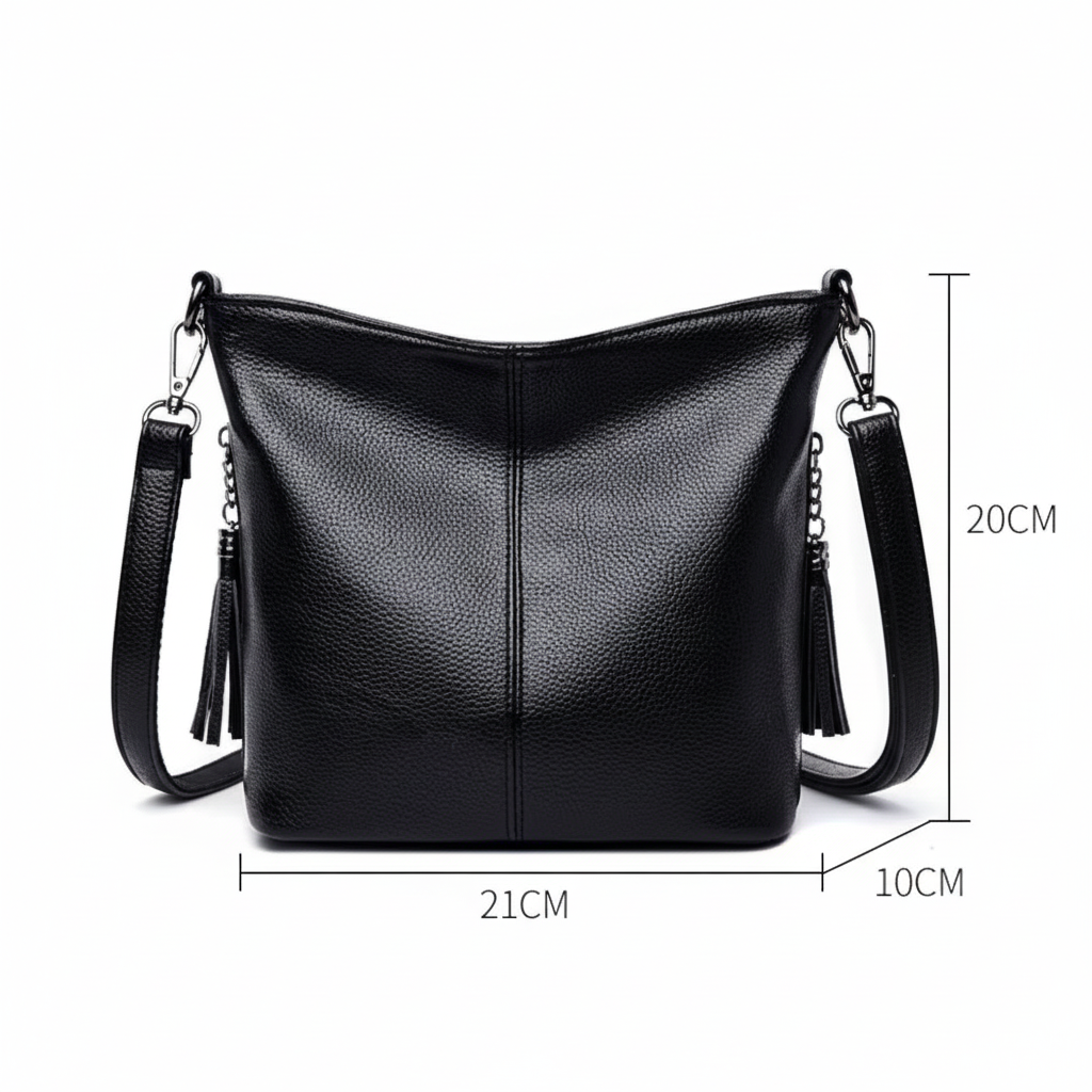 Sac noir avec dimensions