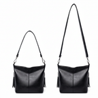 Sac noir deux bandoulières sans texte