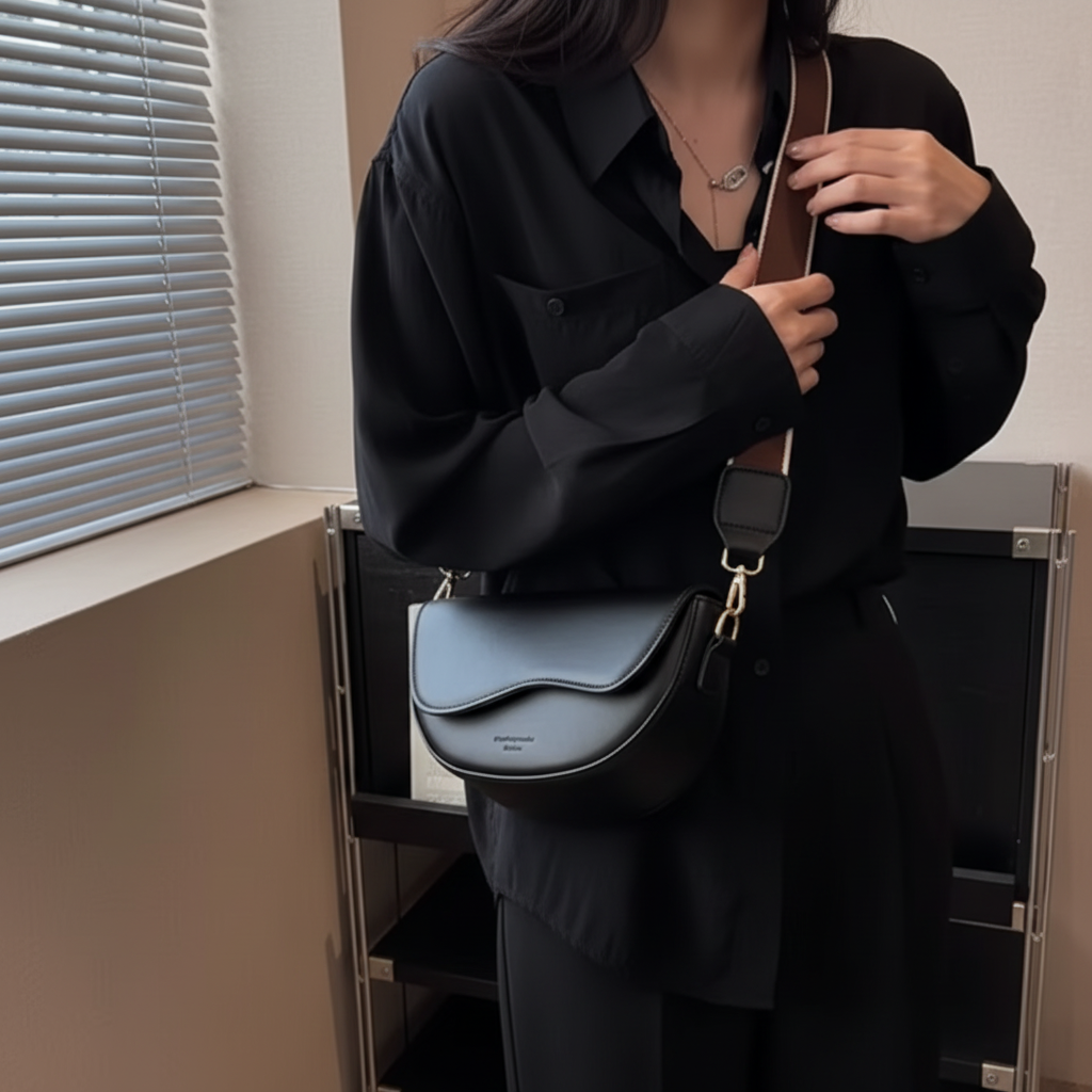 Sac noir - lifestyle gros plan