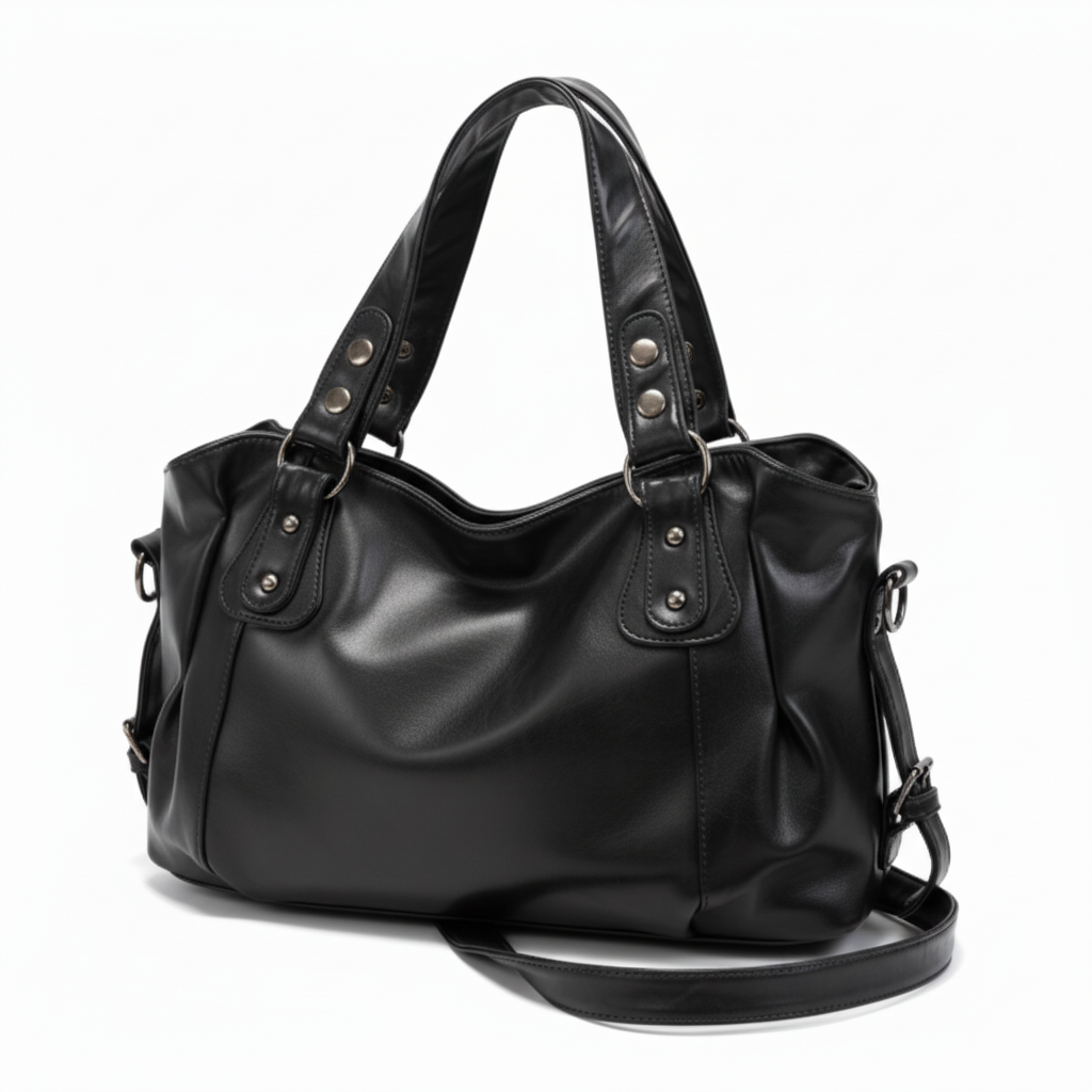 Sac noir - vue trois-quarts
