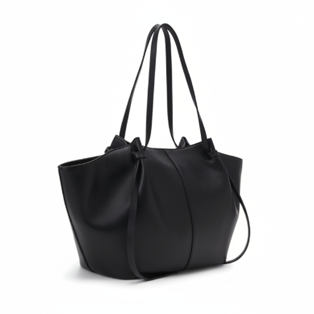 Sac noir - vue trois-quarts