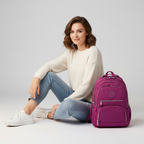 Sac violet compact, assise