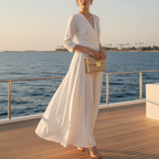 Yacht robe blanche